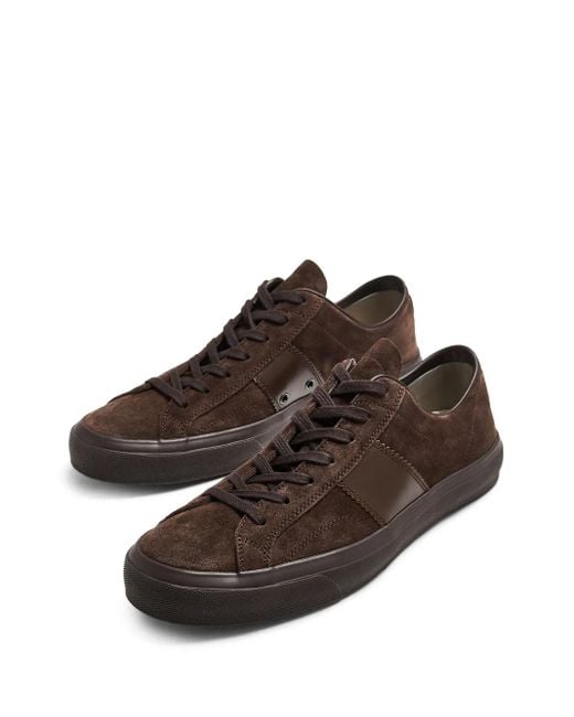 Tom Ford Brown Cambridge Sneakers for men