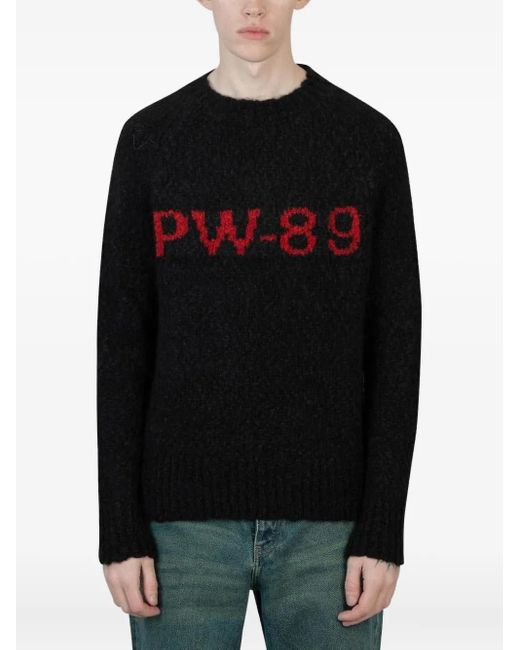 Paloma Wool Alpakapullover mit Logo-Stickerei in Black für Herren