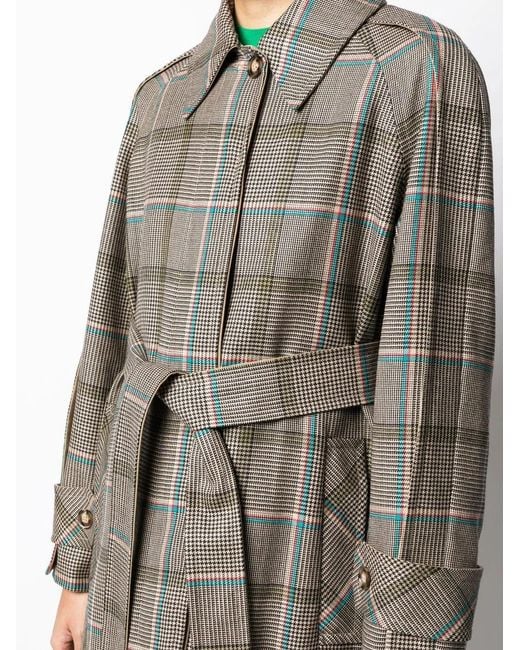 Victoria Beckham Gray Reversible Single-Breasted Coat
