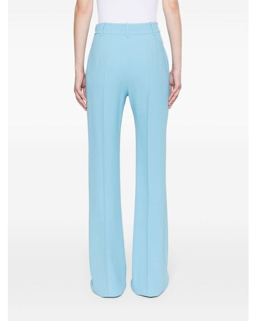 Ermanno Scervino Blue High-waist Tailored Palazzo Trousers