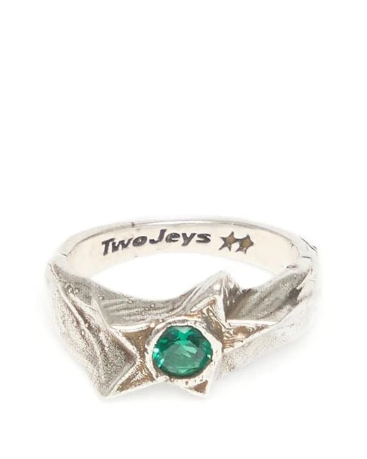 Twojeys White Calda Ring Mit Stern