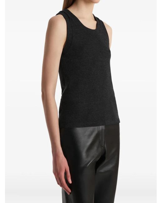 Khaite Black Isha Sleeveless Top