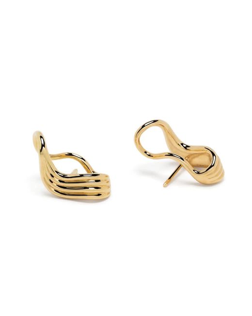 Fernando Jorge Natural 18Kt Stream Lines Earrings