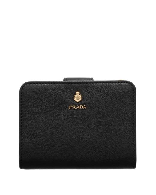 Prada Black Small Leather Wallet