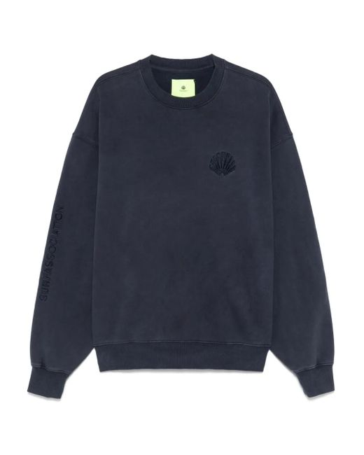 New Amsterdam Blue Cotton Sweatshirt for men