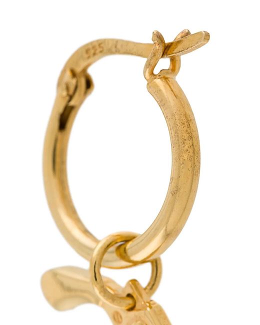 True Rocks Metallic Pistol Hoop Earring