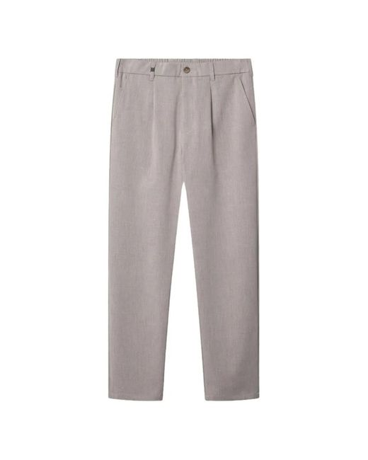 Gabba Gray Napoli 19 Pleated Trousers for men