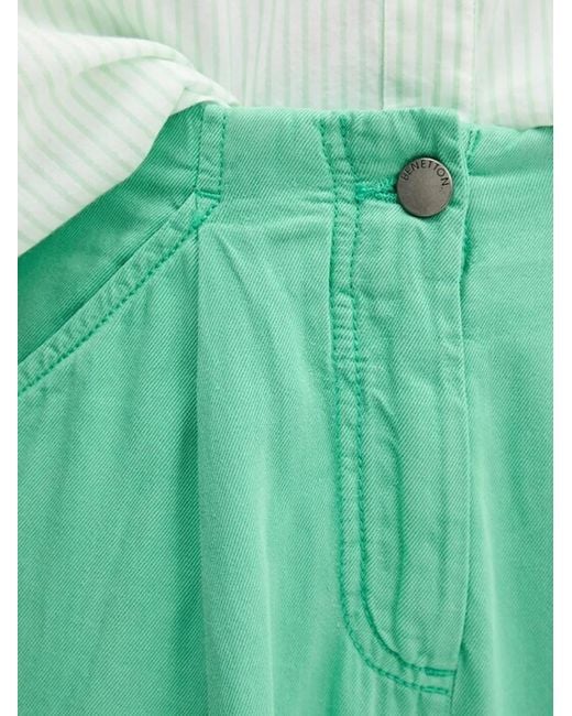 Benetton Green Pleated Palazzo Pants