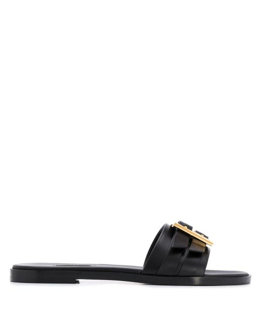 versace black sandals
