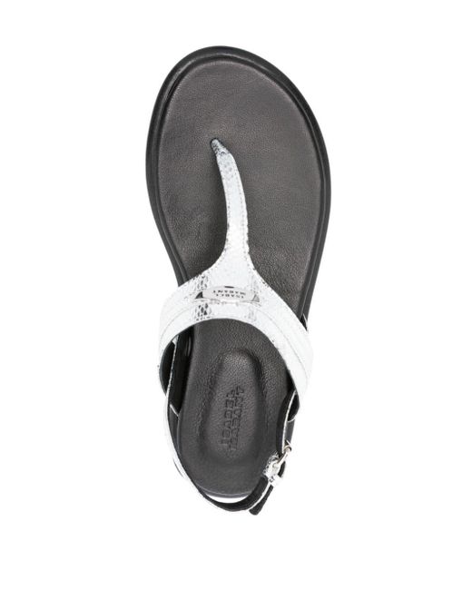 Sandales en cuir 95 mm Isabel Marant en coloris White