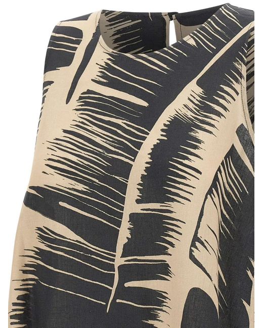 Kaos Gray Brushstroke Print Tank Top