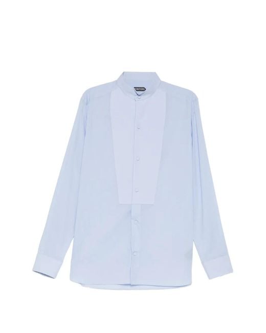 Tom Ford Overhemd Met Verwassen Effect in het Blue voor heren