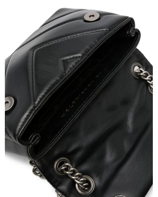 Kurt Geiger Black Kensington Leather Shoulder Bag