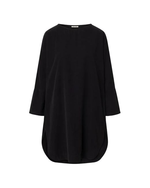 Black Crane Black Long-Sleeve Mini Dress
