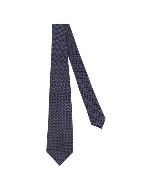 Kiton Geometrisch Gemusterte Krawatte in Blue für Herren