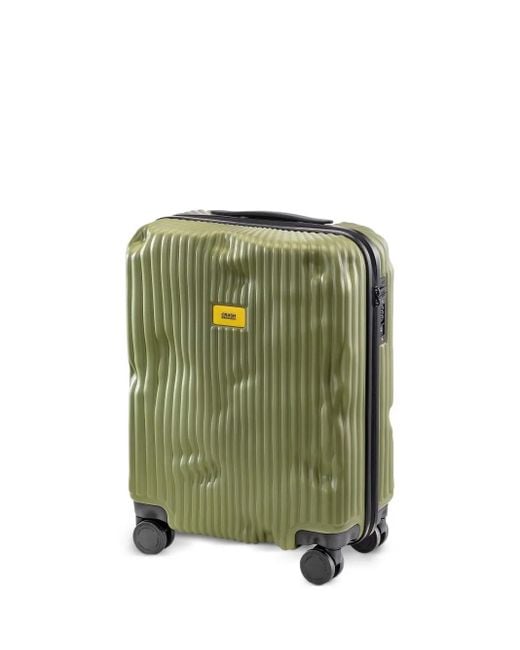 Crash Baggage ストライプ スーツケース Green