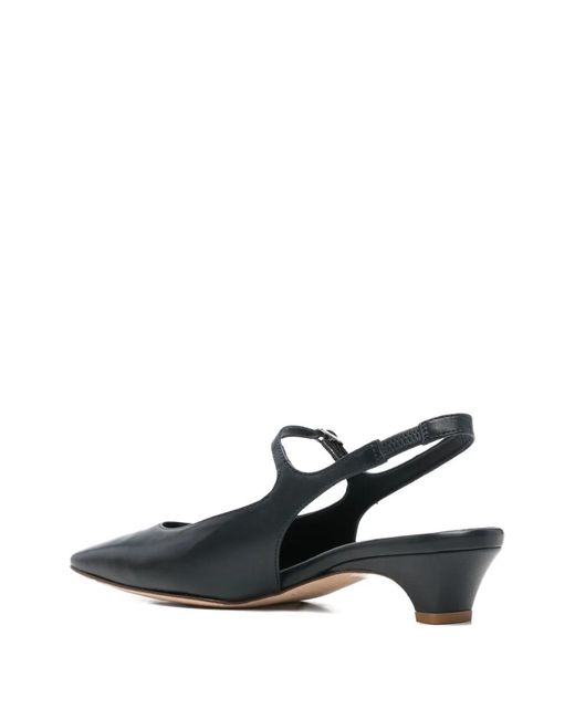 LORENA PAGGI White Pointed-Toe Slingback Pumps