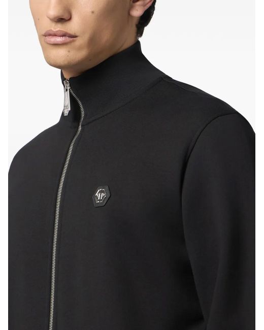 Philipp Plein Trainingsjack Met Doodskopprint in het Black voor heren