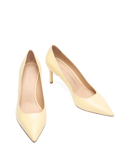 Stuart Weitzman Natural 75Mm Stuart Power Pumps
