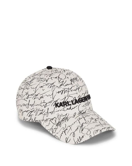 Cappello K/Essential di Karl Lagerfeld in White