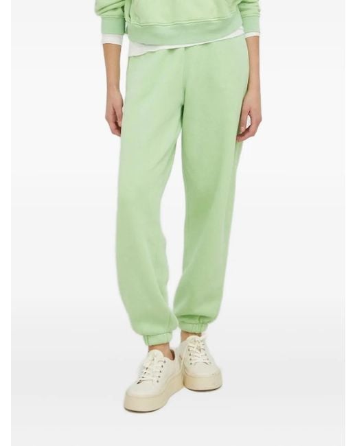 American Vintage Green Elastic-Cuffs Track Pants