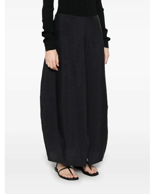 Totême  Black Parachute Midi Skirt