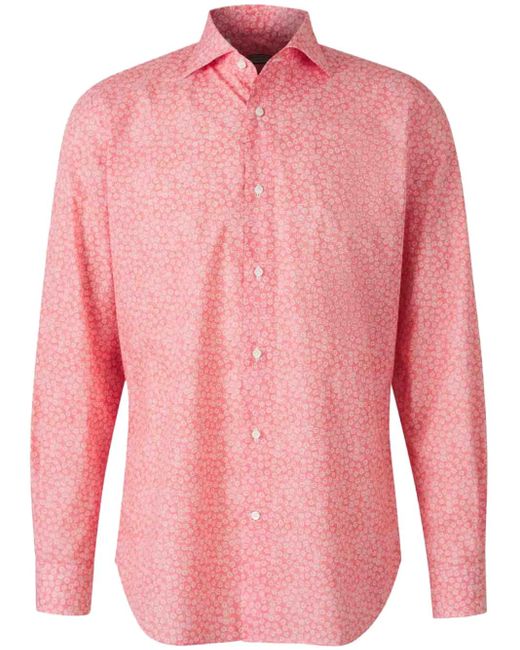 Vincenzo Di Ruggiero Overhemd Met Bloemenprint in het Pink voor heren