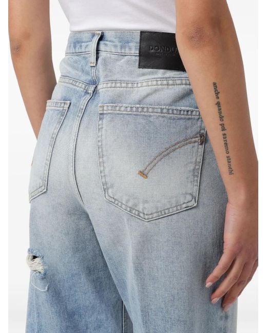 Dondup Blue Elysee Distressed Jeans