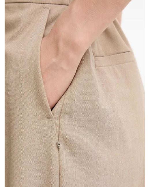 Sportmax White Buttoned Trousers