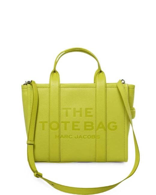 Marc Jacobs Yellow The Tote Bag Leather Tote Bag