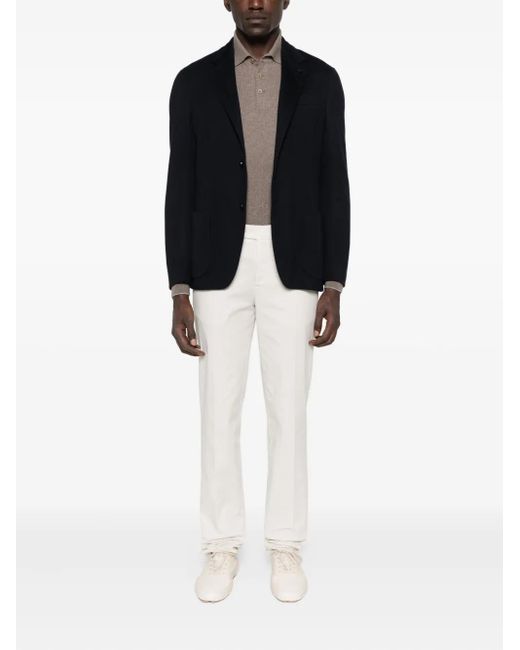 Lardini Black Patch-Pocket Blazer for men