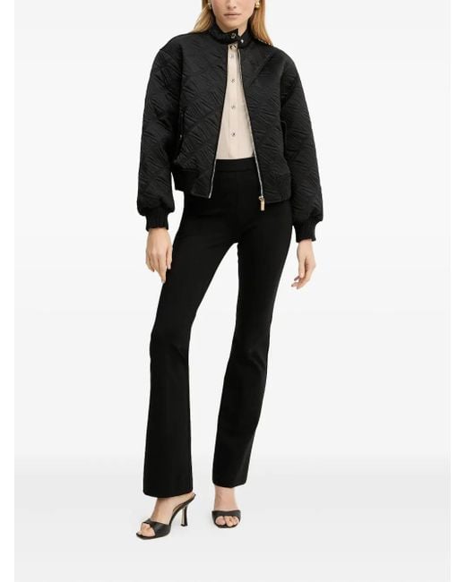 MARCIANO BY GUESS Black Quilted Zip Jacket