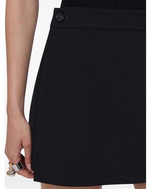 Sportmax Black Button Shorts