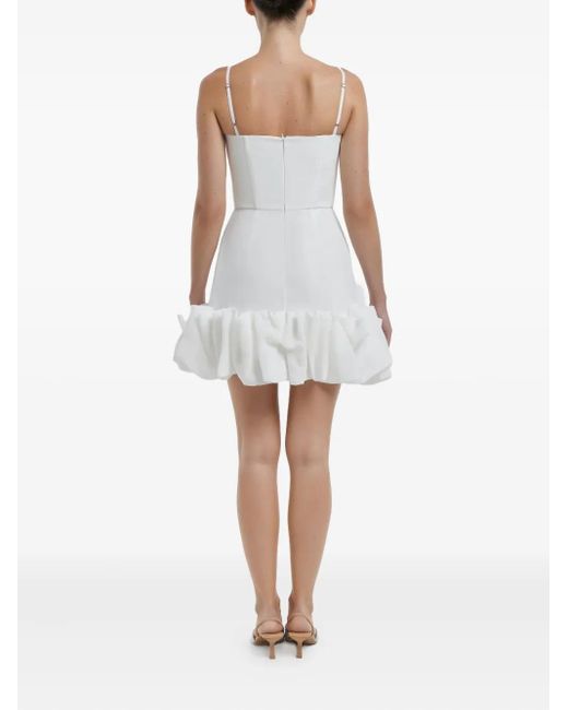 Abito Corto Con Ruches di POST MERIDIEM in White