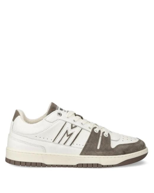 The Mercer Brand White Logo-Embroidered Low-Top Sneakers for men