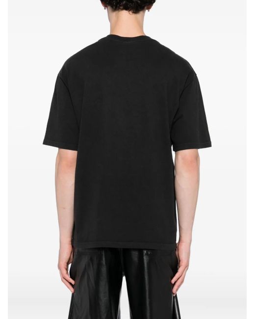 Melt Black Graphic-Print T-Shirt for men