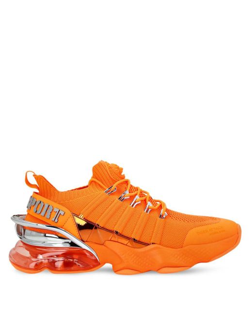 Philipp Plein Orange Tiger Attack Gen X 04 Sneakers