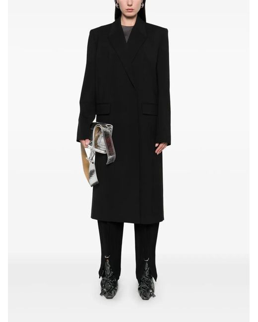 Mugler Black Wool Coat