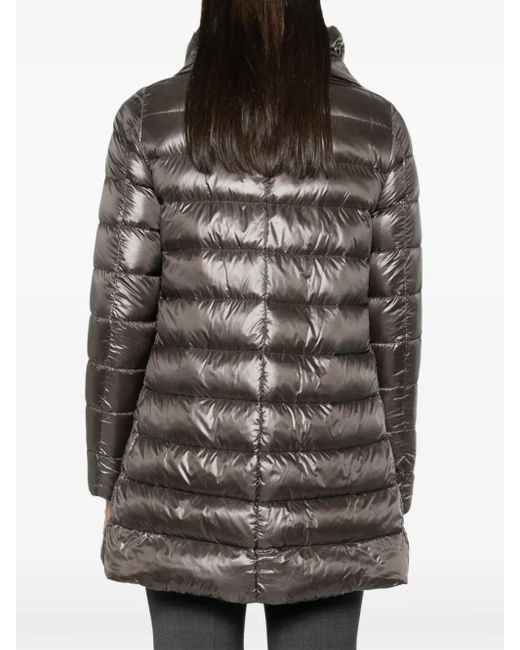 Herno Black Dark A-Shape 'Amelia' Down Jacket