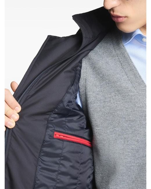 Fay Blue Morning Double-Front Coat for men