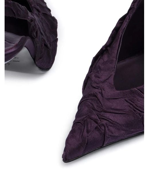 Le Silla Purple Clivage Slingback Pumps