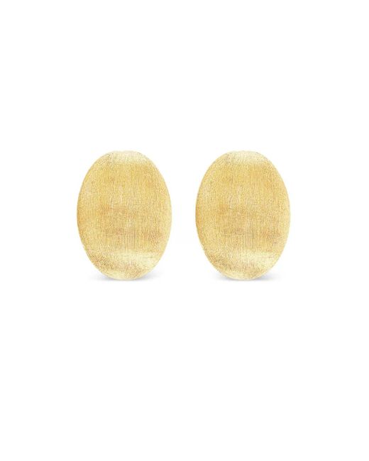 Nanis White 18K Perle Stud Earrings