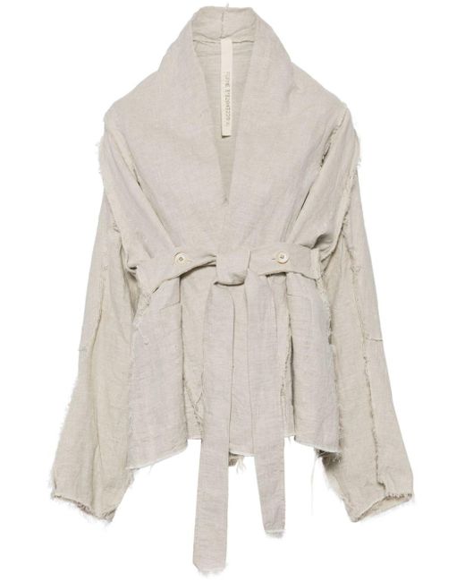 Forme D'expression White Deconstructed Wrap Jacket