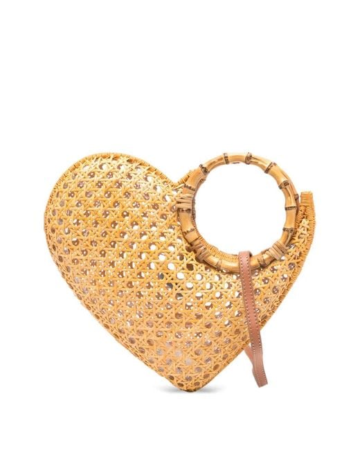 Serpui White Marie Heart Tote Bag