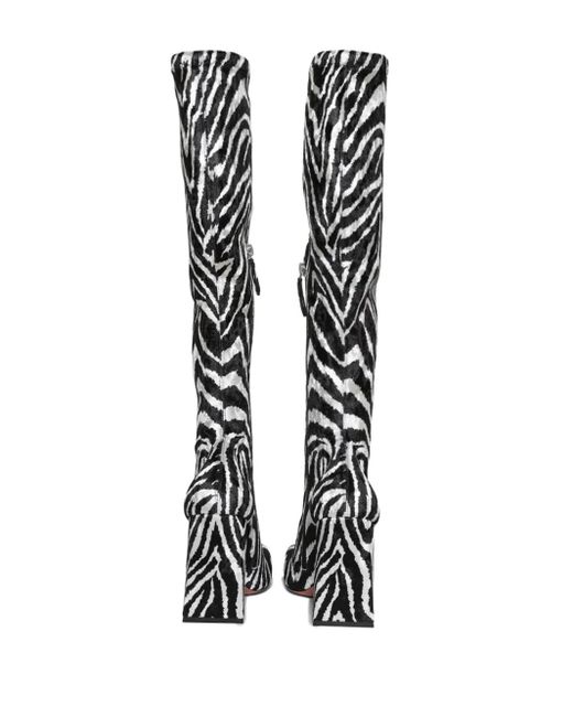 AMINA MUADDI White 95Mm Marine Boots
