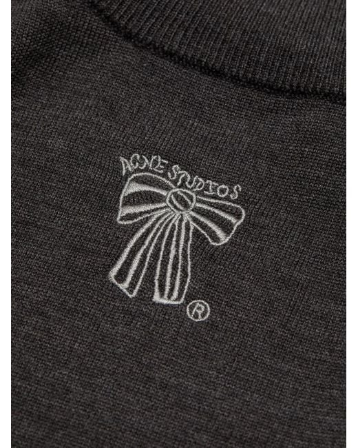 Acne Black Zip-Up Cardigan for men