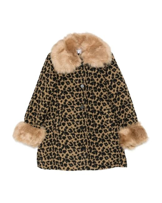 Never Fully Dressed Natural Leopard-print Coat