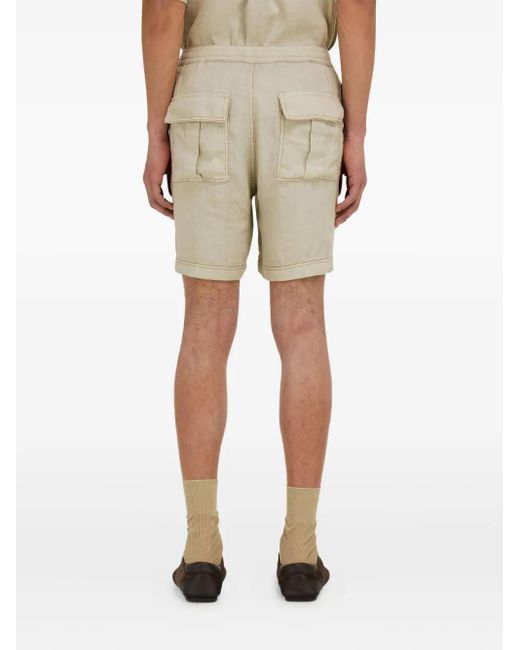 Ferragamo Natural Elasticated-Waistband Pocket Shorts for men