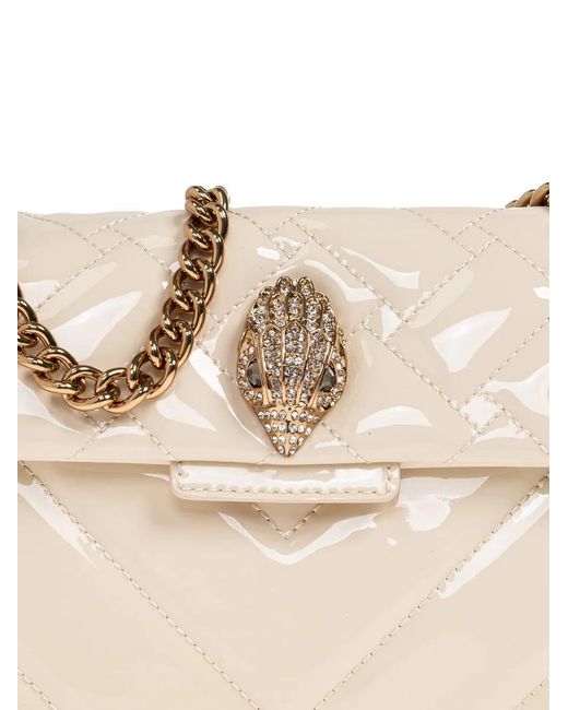 Kurt Geiger Natural Mini Kensington Leather Tote Bag