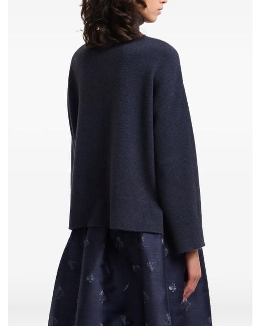 Emporio Armani Blue Turtle Neck Sweater